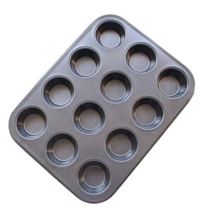 angoily mini muffin pan mini muffin pans nonstick 12 cup cupcake pan muffin tin steel baking molds muffin tray for homemade muffins cupcakes quiches and frittatas black candy mold