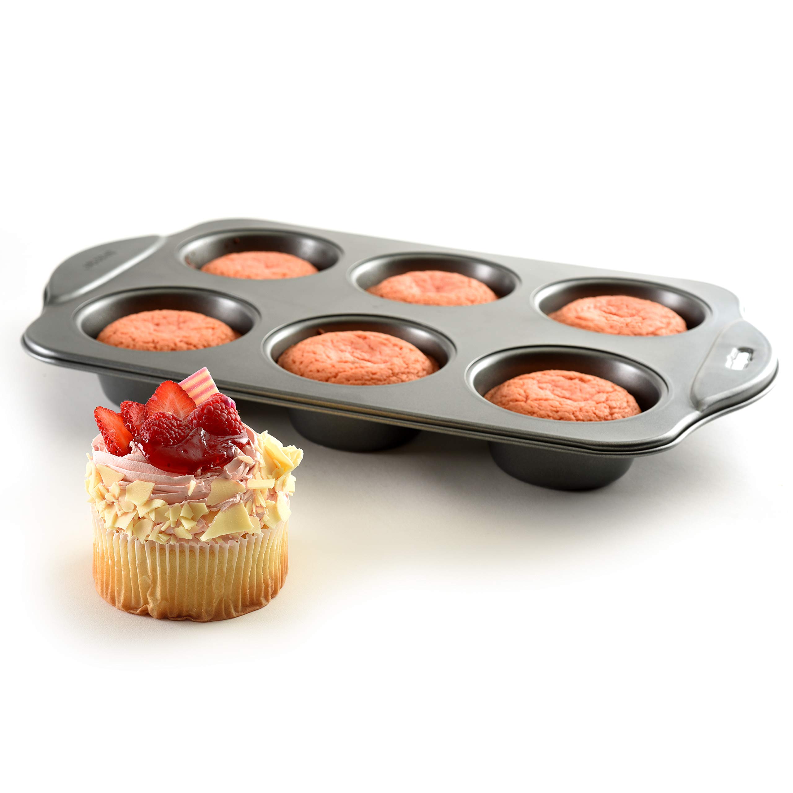 Norpro Nonstick 6 Cup Giant Muffin Pan, As Shown