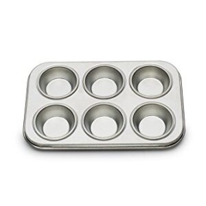 Fox Run Micro Muffin Pan, Tinplated Steel, 6 Cup