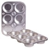 6-cup metal muffin / cupcake pan toaster oven size