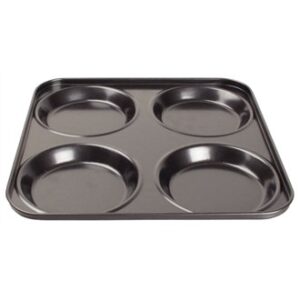 win-ware non-stick 4 hole carbon steel yorkshire pudding tray. cook the perfect yorkshire puddings in this high quality pan/tin.