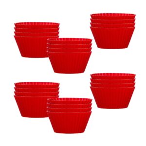 mrs. anderson’s baking silicone muffin cups, regular size, 2 sets of 12