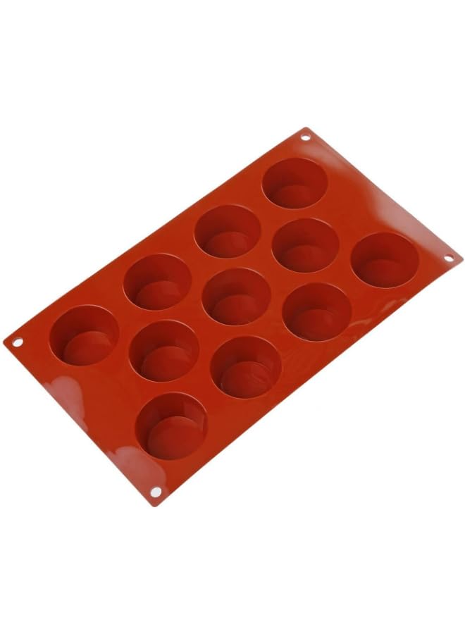 Silikomart Mould Mini Muffin, 51mm, Terracotta