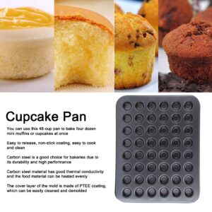 Fdit Bakeware Cupcake And Muffin Pan 48Cup NonStick Mini Round Cupcake Pan Tray Baking Mould Bakeware Cooking Accessory Make Complete And Beautiful Cakes