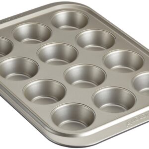 Anolon Allure Nonstick 12-Cup Muffin Tin / Nonstick 12-Cup Cupcake Tin - 12 Cup, Onyx/Pewter