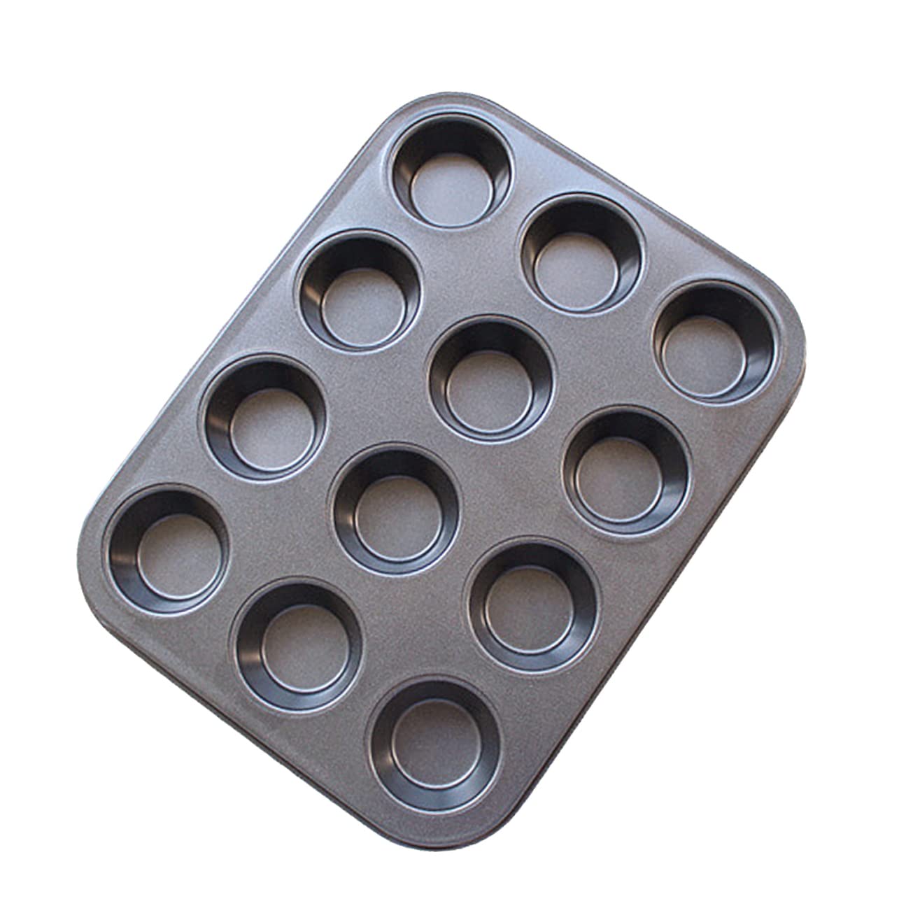 DOITOOL Loaf Bread Pan Cake Molds Mini Muffin Pan Lemon Muffin Pans Nonstick Quiche Pan Muffin Tin Steel Cupcake Pan Muffin Pan 12 Steel Cupcake Mold Stainless Steel Patties Little Muffin