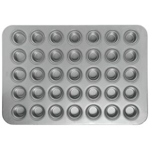 CHICAGO METALLIC 42756 Mini Crown Muffin Pan,35 Moulds