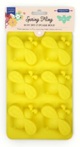 handstand kitchen spring fling silicone tulip & daisy shaped silicone cupcake mold