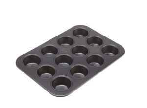 chicago metallic 12-cup muffin pan, 15.75-inch-by-11-inch, white