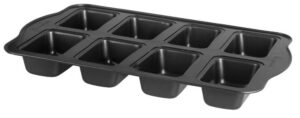 uniware nonstick pan with oversized handles, horma antiadherente para muffins, black