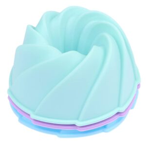 Muffin Cake Mold Round Shape Cupcake Cup Heat Resistant Nonstick Silicone muffin cup Mold Reusable Baking Tool Random