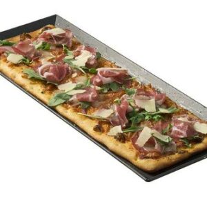 LloydPans Kitchenware Hard Anodized 5 Inch by 15 Inch Flatbread Pizza Pan Made in the USA