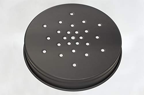 LloydPans Kitchenware USA Made Hard-Anodized 12 Inch Perforated Deep Dish Pizza Pan