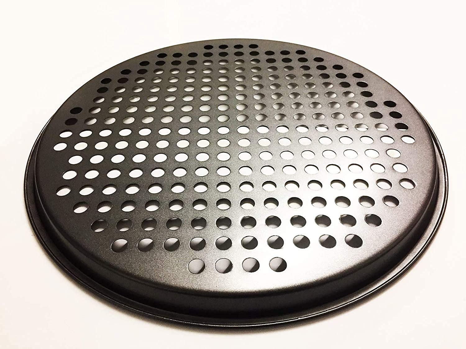 Pizza Pan with holes -Nonstick Carbon Steel Pizza Pan, Pizza pans，Pizza Tray Bakeware Perforated Round For Home Kitchen - PROFESSIONAL CLASS 32.5CM Diameter 12 3/4" INCHES with Fast Crisp Technology