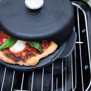 Boska Stainless Steel Pizza Baker - Cast Iron Pizza Pan - For Cooking, Baking, Grilling - Durable, Even-Heating, and Versatile Kitchen Cookware - Dual Handle Pan