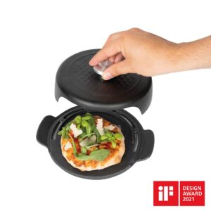 Boska Stainless Steel Pizza Baker - Cast Iron Pizza Pan - For Cooking, Baking, Grilling - Durable, Even-Heating, and Versatile Kitchen Cookware - Dual Handle Pan