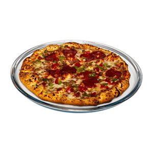 simax glass pizza pan for oven, borosilicate glass pizza tray for oven, 12.5 inch pizza pans, pizza plates, pizza tray oven pan, round pizza pans baking sheet, non stick pizza pan 12.5 inch