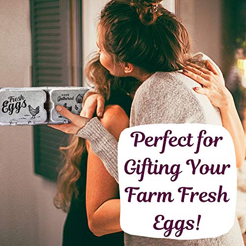 Half Dozen Empty Egg Cartons- 15 Full Dozen Can Split to 30 Half Dozen Size Cartons- Securely Holds 6 or 12 Extra Large Eggs