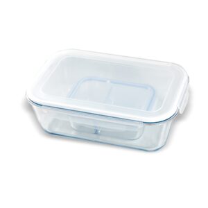 XXX-Large Glass Food Storage Container with Locking Lid 180OZ Family Size Party Size Extra Large Rectangle Glass Bowl Bakeware Baking dish with Airtight Lid Meal Prep Glass Container