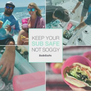 SubSafe Sub Sandwich Container – This Reusable Sandwich Container Keeps Your Sub Safe, Not Soggy – Ideal Boating Accessories and Cooler Accessories – As Seen On Shark Tank, Makes a Great Gift