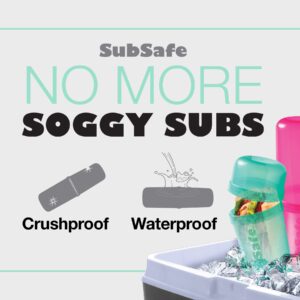 SubSafe Sub Sandwich Container – This Reusable Sandwich Container Keeps Your Sub Safe, Not Soggy – Ideal Boating Accessories and Cooler Accessories – As Seen On Shark Tank, Makes a Great Gift