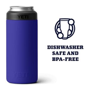 YETI Rambler 12 oz. Colster Slim Can Insulator for the Slim Hard Seltzer Cans, Offshore Blue