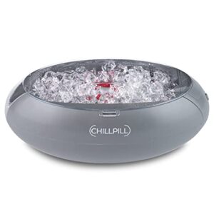 CHILLPILL Instant Beverage Chiller - Universal Can and Bottle Mini Cooler For Drinks - Rapid Chiller for Beer and Soda Lovers - Portable Can Chiller - Personal Small Cooler Accessories