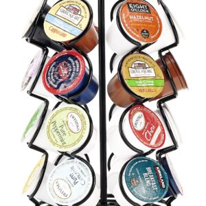 K-Cup Coffee Pod Storage Spinning Carousel Holder - 24 ct, Black