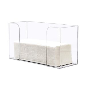 commercial paper towels holder, dycacrlic clear acrylic paper towel dispenser holder fit for c-fold,tri-fold and multi-fold commercial paper towels