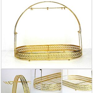 Piscepio Mug Holder Coffee Mug Rack Coffee Cup Holder Stand Dishes Organizer Wrought Iron Mug Drainer Storage Drying Rack for Counter Cabinet Table Kitchen Restaurant Office (Gold A)