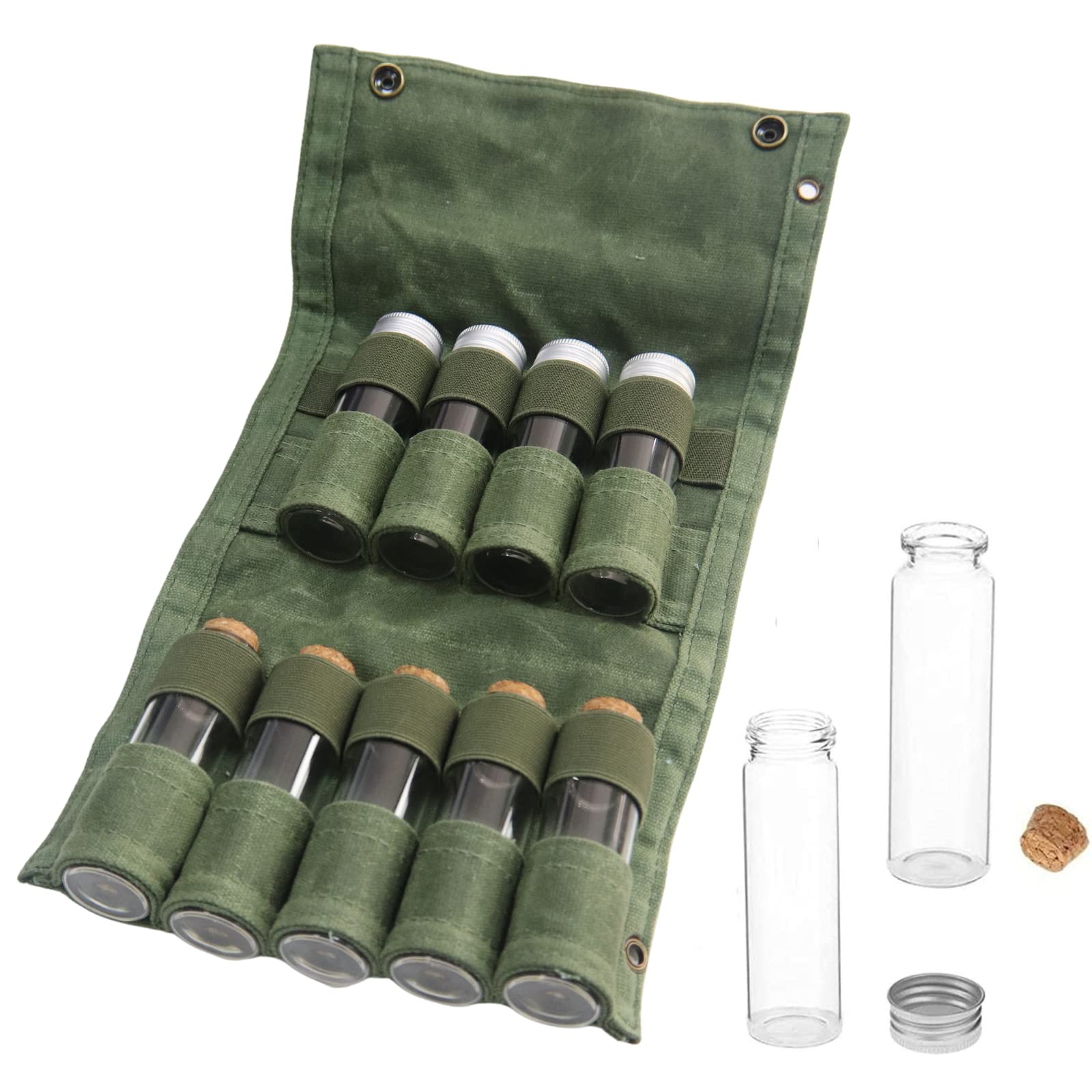 SPINNDO ULUZE Camping Spice Kit Travel Spice Holder Hiking Spices Set bushcraft Spice kit