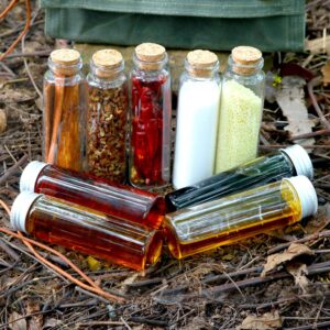 SPINNDO ULUZE Camping Spice Kit Travel Spice Holder Hiking Spices Set bushcraft Spice kit