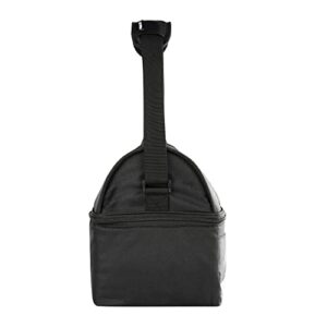 Igloo 16-Can Dual Compartment Insulated Gripper Lunch Bag,Charcoal Black