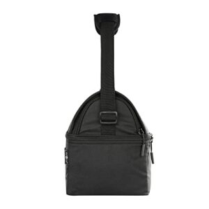 Igloo 16-Can Dual Compartment Insulated Gripper Lunch Bag,Charcoal Black