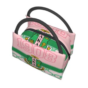 bfuxzmi Sorority Gifts For Women Reusable Lunch Tote Insulated Cooler Bag Lunch Box Handbag Lunch Bag For Women,Pink