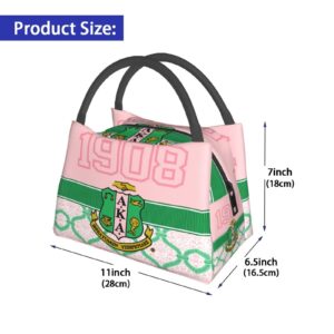 bfuxzmi Sorority Gifts For Women Reusable Lunch Tote Insulated Cooler Bag Lunch Box Handbag Lunch Bag For Women,Pink