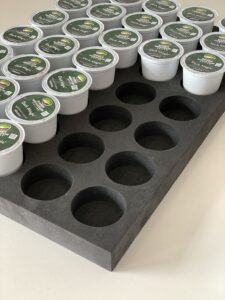 coffee pod storage tray, organizer compatible with keurig k cup for drawer or countertop 35 pod capacity