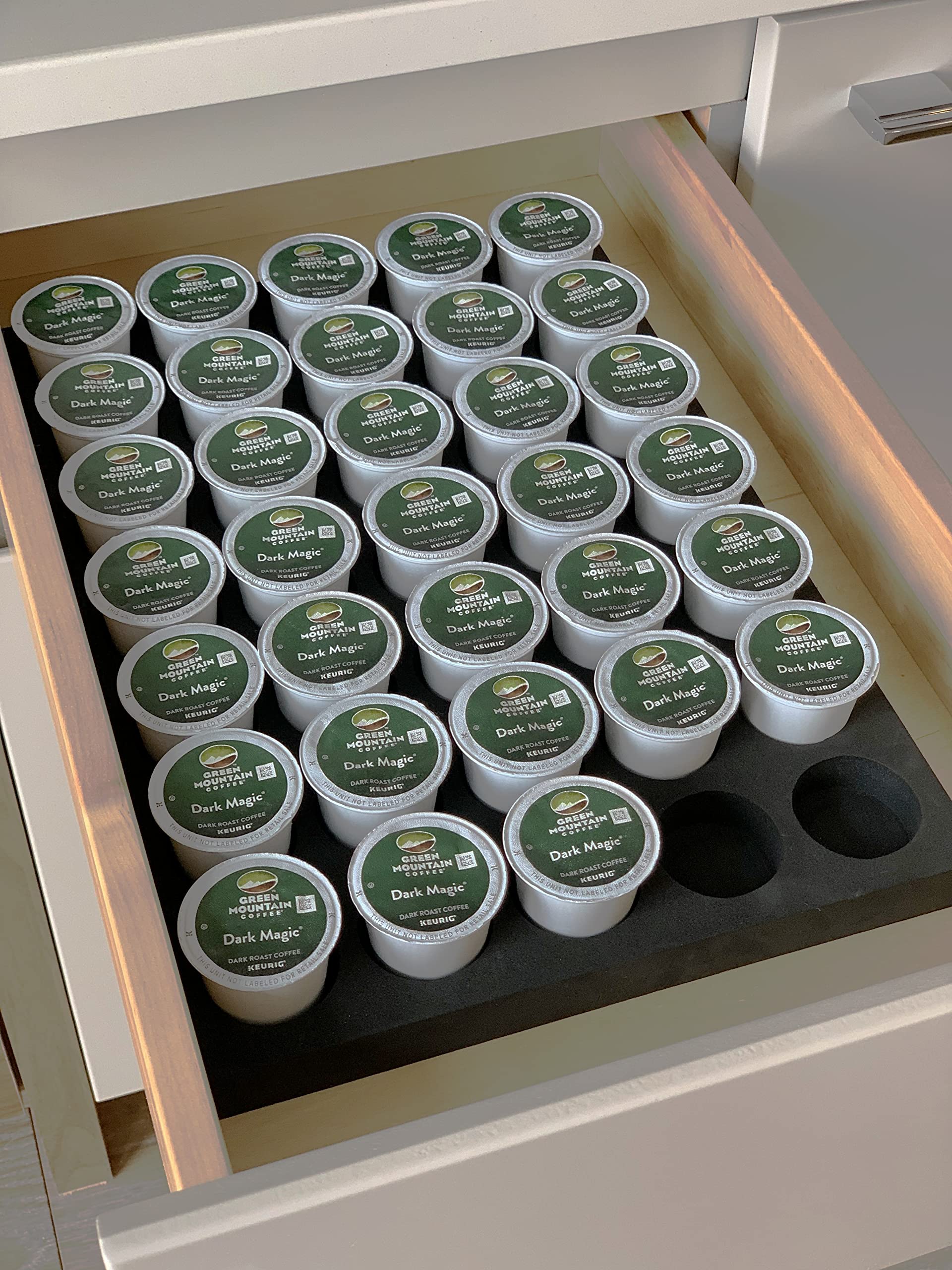 Coffee Pod Storage Tray, Organizer Compatible with Keurig K Cup For Drawer or Countertop 35 Pod Capacity