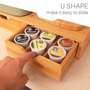 HTB K Cup Holder Storage Drawer for Keurig Coffee Pods Holds 30 Coffee Pods