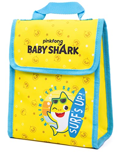 Baby Shark Backpack Set Toddlers Nursery Bag 4 Piece Lunch Box Water Bottle Pencil Case