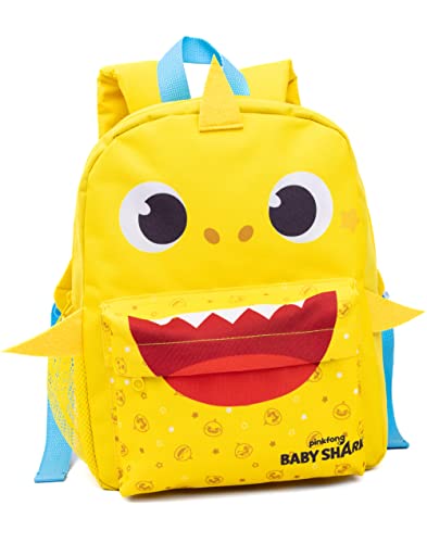 Baby Shark Backpack Set Toddlers Nursery Bag 4 Piece Lunch Box Water Bottle Pencil Case