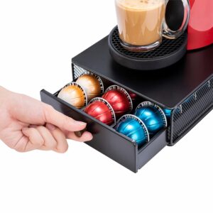 Rice rat Vertuo Capsule Holder Drawer for Nespresso with Handle (30 Pods)