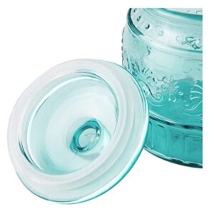 The Pioneer Woman Cassie Glass Canister 3 PC Set, Teal