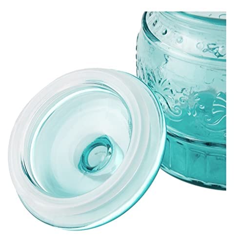 The Pioneer Woman Cassie Glass Canister 3 PC Set, Teal