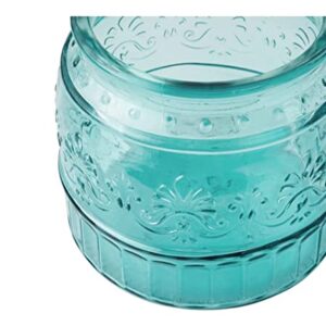 The Pioneer Woman Cassie Glass Canister 3 PC Set, Teal