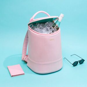 Corkcicle EOLA Soft Cooler Backpack, Rose Quartz, Waterproof and Leak Proof Insulated Bag, Perfect for Wine, Beer, and Ice Packs, Camping Cooler, Hiking Cooler, Beach Cooler