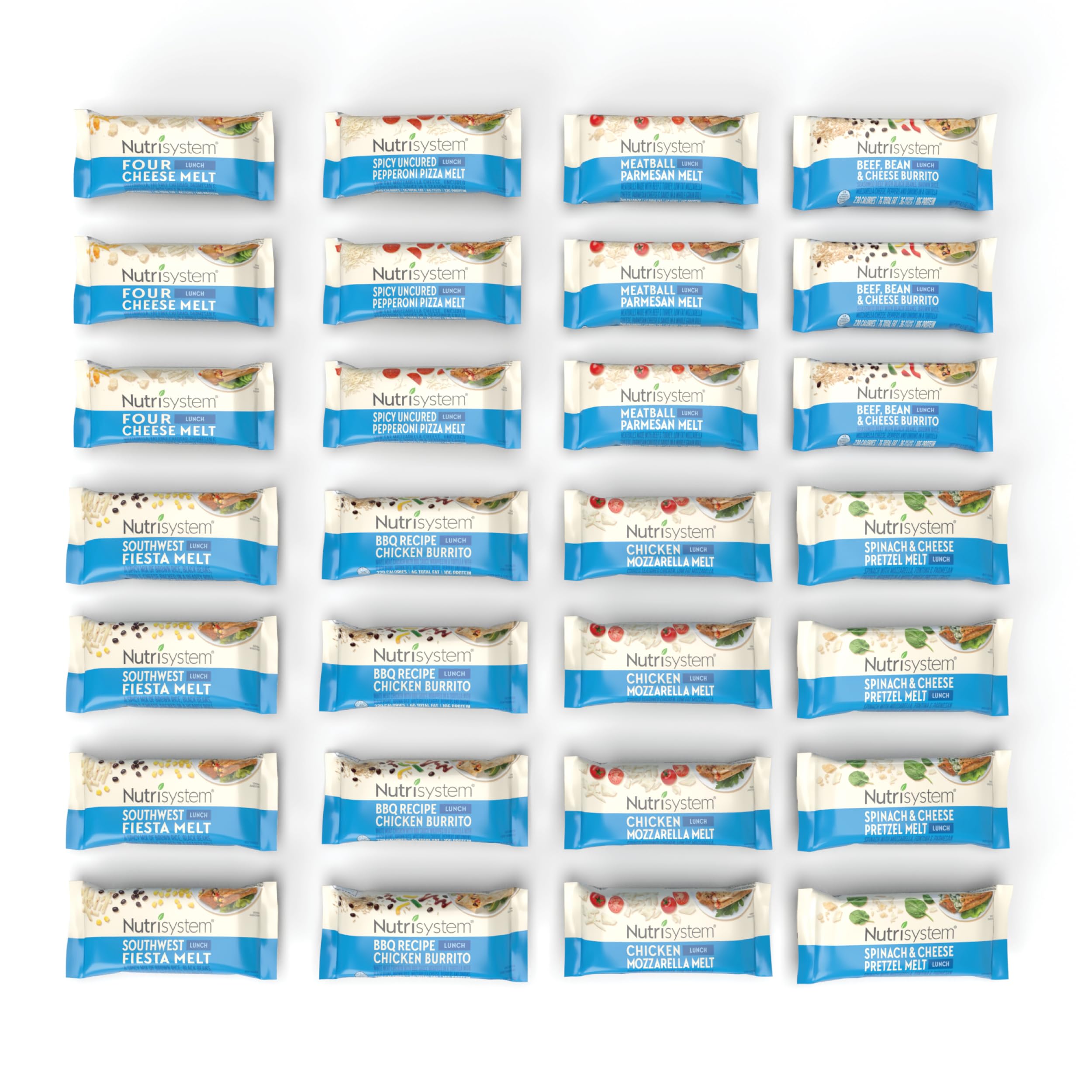 Nutrisystem Frozen Lunch Bundle - Lunch Entrees to Support Healthy Weight Loss - 28 Count