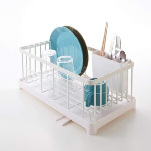 YAMAZAKI Alloy Steel home 2875 Wire Dish Drainer Rack, One Size, White