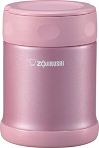 zojirushi stainless steel food jar, 11.8-ounce, pink