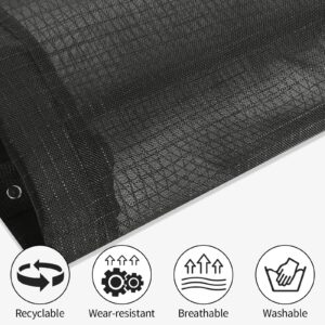 Plastic Bag Holder 2 Packs,Mesh Grocery Bag Holder Hanging Storage Bag Dispenser,Foldable Washable Hanging Plastic Bag Organizer for Kitchen(Black)